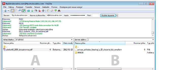 obsługa ftp