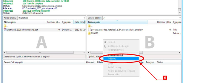 obsługa ftp